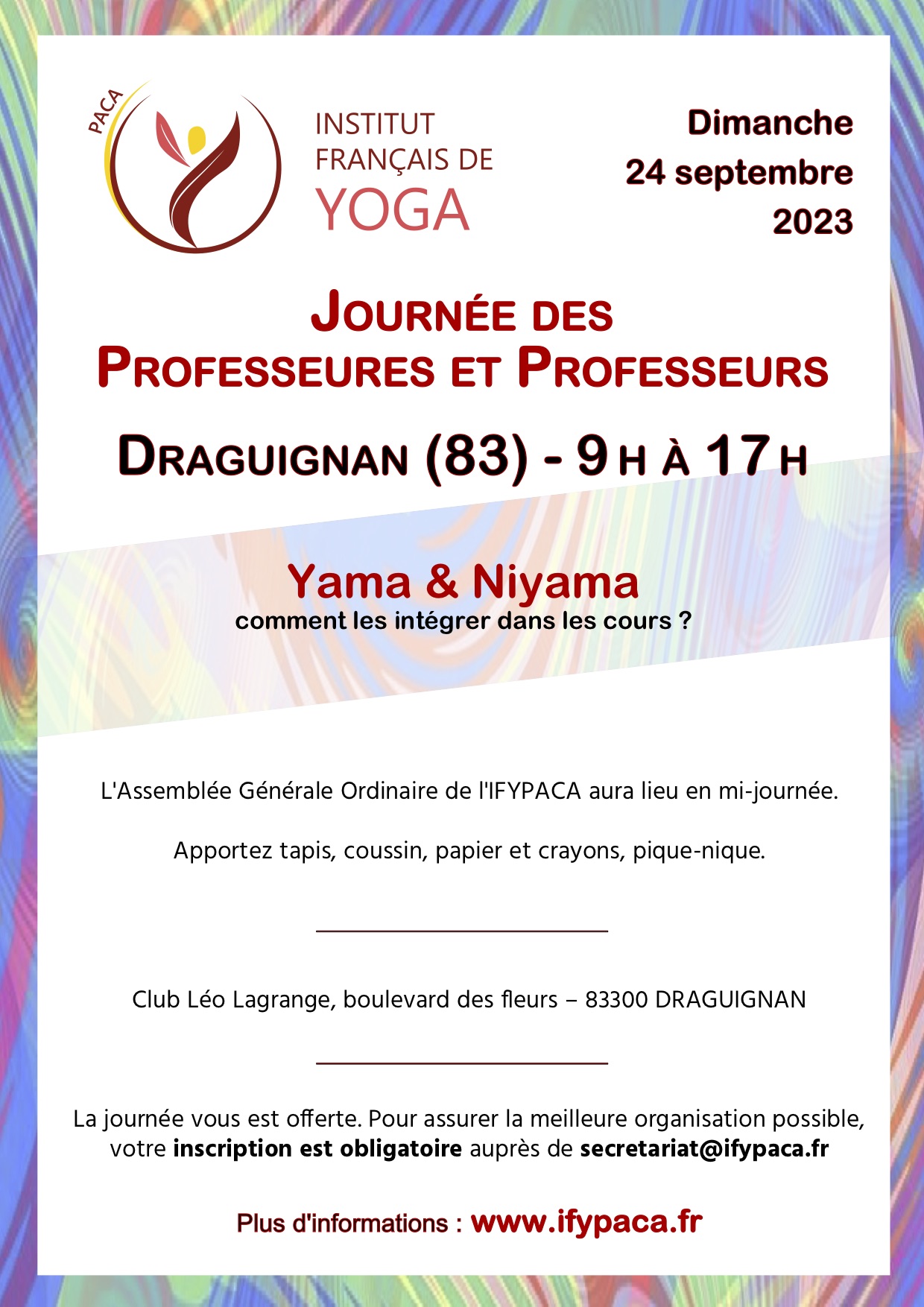 IFY - Journée des Professeur.es 24 septembre 2023