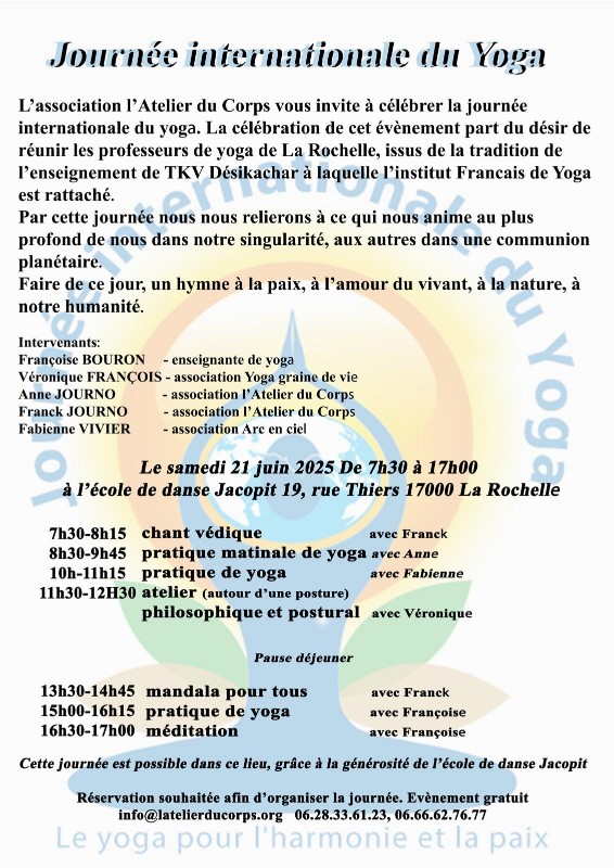 IFY - Journée internationale du yoga à La Rochelle